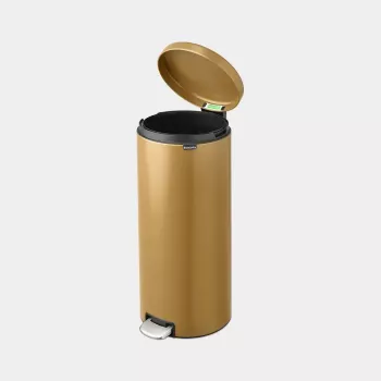 Atkritumu tvertne Brabantia 238765 apaļa tērauda zelta krāsā diametrs 29,3 cm dziļums 380 mm augstums 679 mm