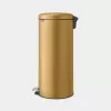 Atkritumu tvertne Brabantia 238765 apaļa tērauda zelta krāsā diametrs 29,3 cm dziļums 380 mm augstums 679 mm