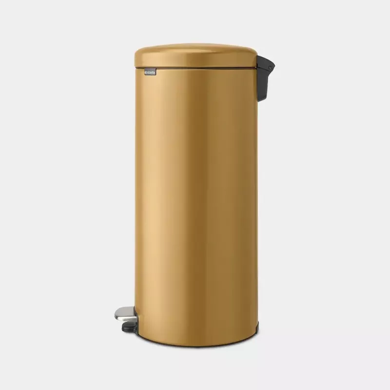 Atkritumu tvertne Brabantia 238765 apaļa tērauda zelta krāsā diametrs 29,3 cm dziļums 380 mm augstums 679 mm