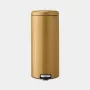 Atkritumu tvertne Brabantia 238765 apaļa tērauda zelta krāsā diametrs 29,3 cm dziļums 380 mm augstums 679 mm