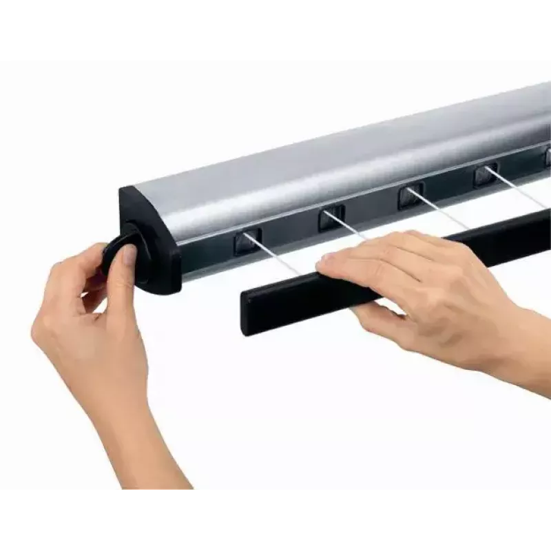 Pie sienas stiprināms žāvējamais režģis Brabantia Pull-Out Drying Lines Set 2 pcs Nerūsējošais tērauds
