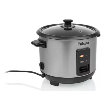 Rīsu vārītājs Tristar RK-6146 — 1 L tilpums, 400 W, melns/sudraba