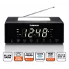 Pulksteņa radio Lenco CR540BK — FM modinātājpulkstenis, 1,2 collu LED displejs, regulējama naktslampiņa, USB uzlāde, stereo skaļruņi