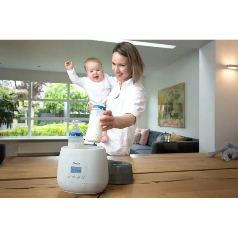 Pudeļu sildītājs Alecto BW700TWIN — dubultais 3-in-1 elektriskais pudeļu sildītājs, 512 W, 230 V, balts