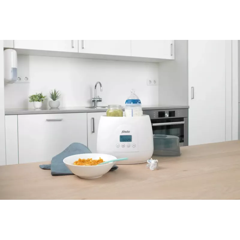 Pudeļu sildītājs Alecto BW700TWIN — dubultais 3-in-1 elektriskais pudeļu sildītājs, 512 W, 230 V, balts