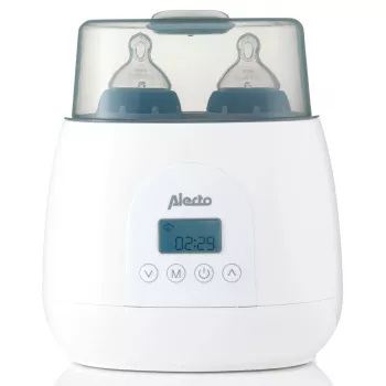 Pudeļu sildītājs Alecto BW700TWIN — dubultais 3-in-1 elektriskais pudeļu sildītājs, 512 W, 230 V, balts