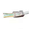 RJ-45 vadu savienotājs Gembird LC-PTF-01/100, F/UTP, brūns/sudraba/caurspīdīgs, 10 gab.