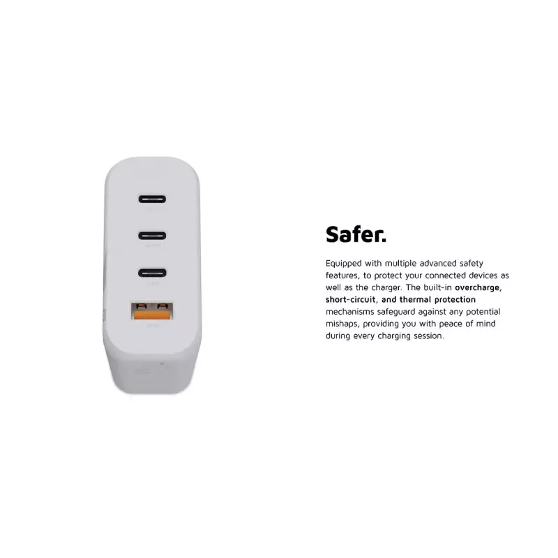 Xtorm 140W GaN² Īpaši kompakts sienas lādētājs iekštelpām Maiņstrāva Universāls 3 USB Type-C Ātrā uzlāde