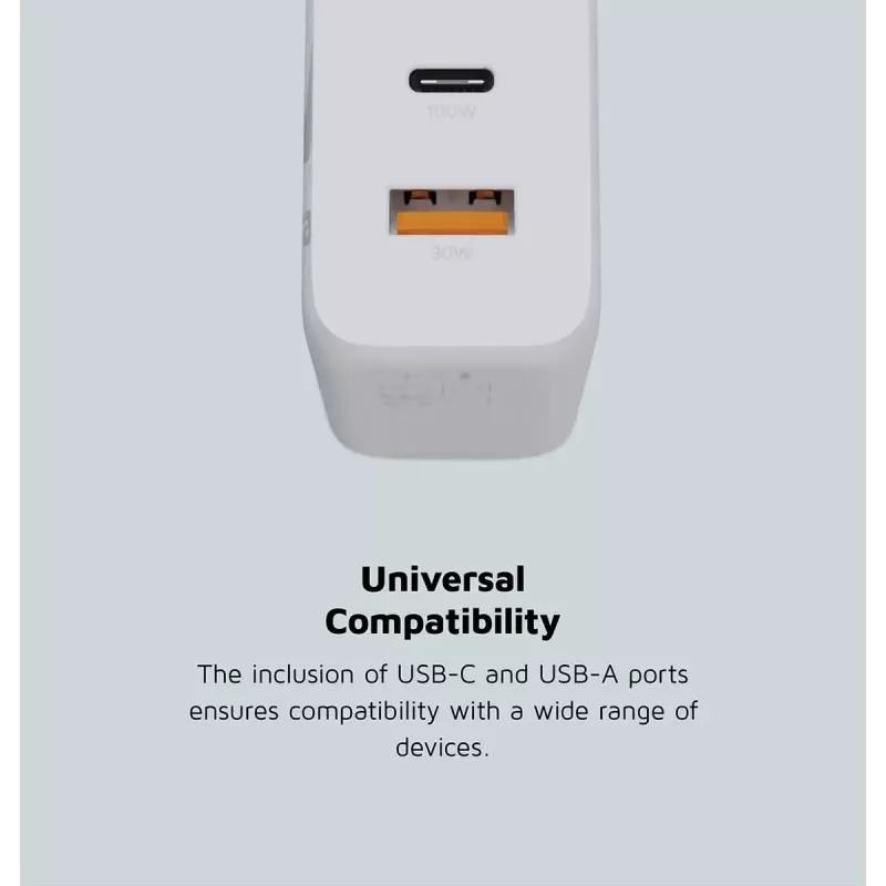 Iekštelpu lādētājs Xtorm 100W GaN² Ultra Wall Charger ātrā uzlāde 2 USB-C