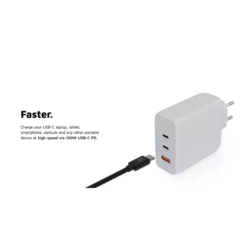 Iekštelpu lādētājs Xtorm 100W GaN² Ultra Wall Charger ātrā uzlāde 2 USB-C