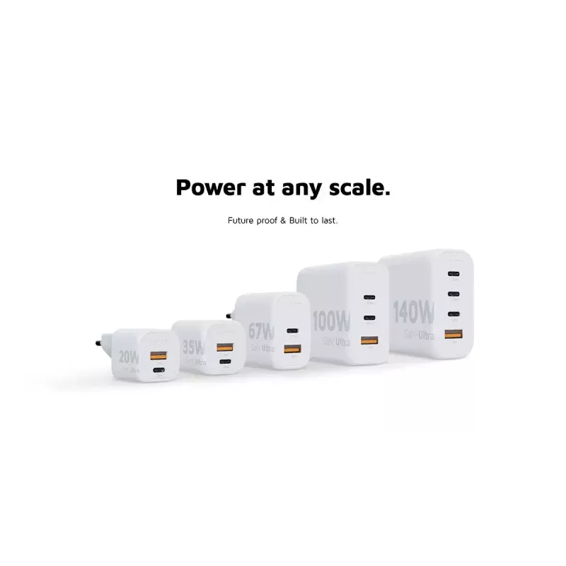Wall Charger Xtorm 35W GaN² Ultra Indoor USB Type-C Fast Charging balta