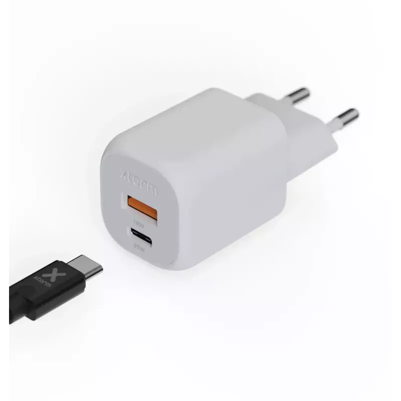 Wall Charger Xtorm 35W GaN² Ultra Indoor USB Type-C Fast Charging balta