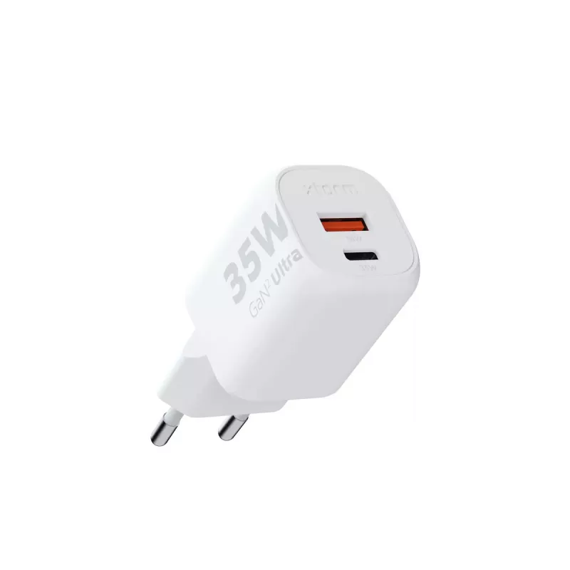 Wall Charger Xtorm 35W GaN² Ultra Indoor USB Type-C Fast Charging balta