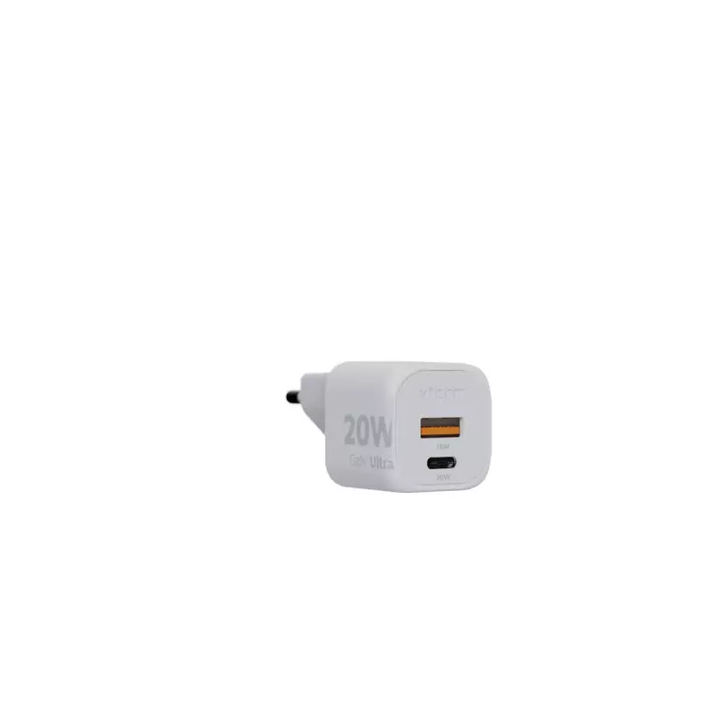 Sienas lādētājs Xtorm 20W GaN² Ultra — 20 W, USB-C, iekštelpām, balts