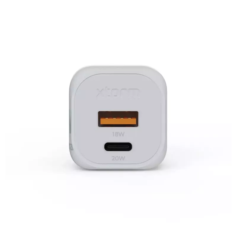 Sienas lādētājs Xtorm 20W GaN² Ultra — 20 W, USB-C, iekštelpām, balts