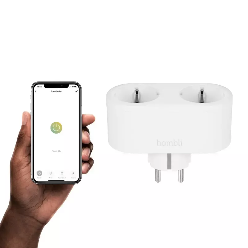 Viedais spraudnis Avanca International BV Hombli Smart Socket Duo EU — Wi‑Fi, 220–250 V, 50–60 Hz, 3540 W, iekštelpām, balts