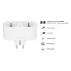 Viedais spraudnis Avanca International BV Hombli Smart Socket Duo EU — Wi‑Fi, 220–250 V, 50–60 Hz, 3540 W, iekštelpām, balts