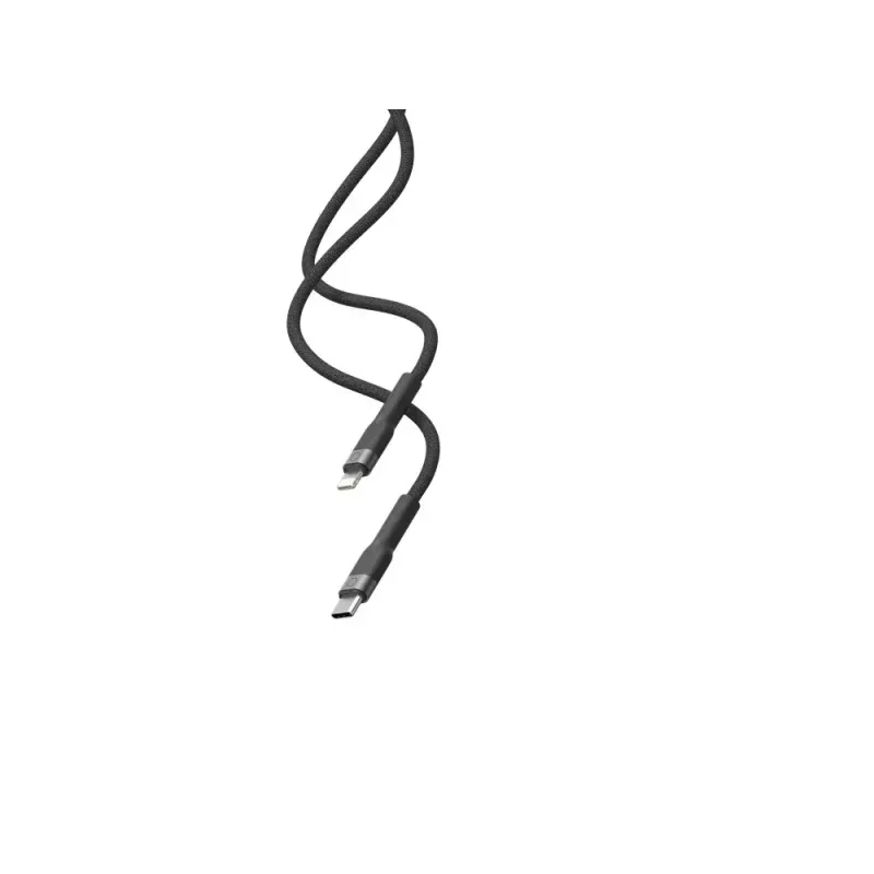 USB-C uz Lightning kabelis LINQ byELEMENTS 2m MFi sertificēts melns