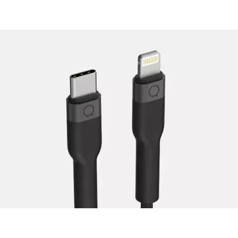 USB-C uz Lightning kabelis LINQ byELEMENTS 2m MFi sertificēts melns