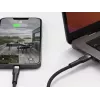 USB-C uz Lightning kabelis LINQ byELEMENTS 2m MFi sertificēts melns