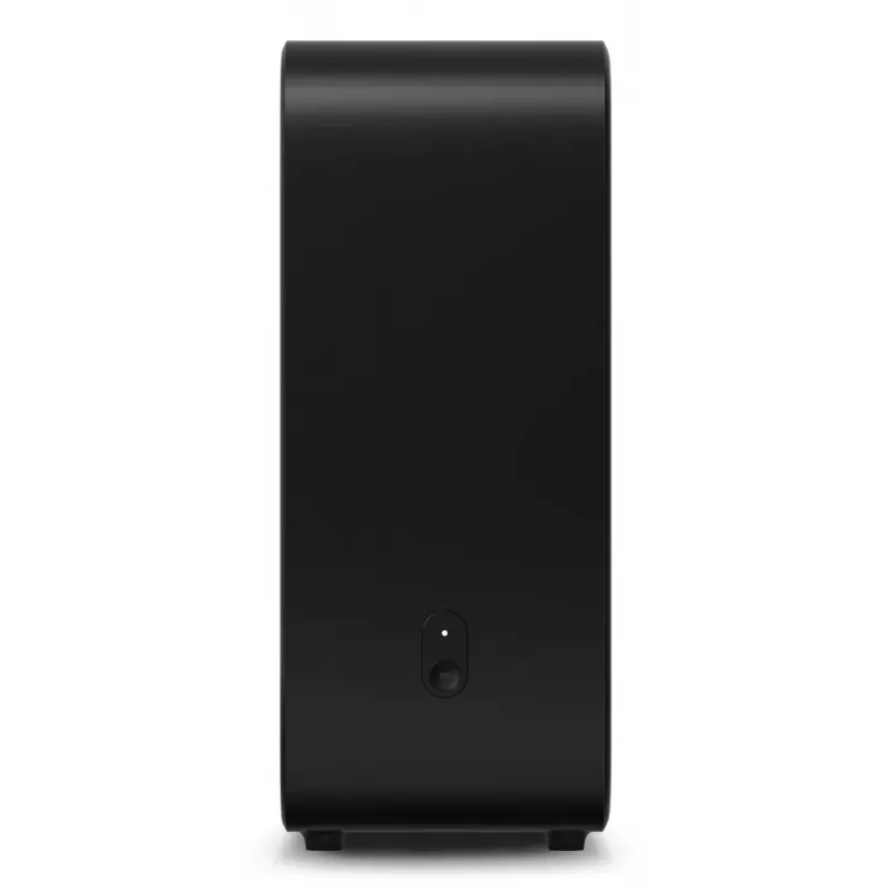 Aktīvais zemfrekvences skaļrunis Sonos Sub 4 Melns — D klases pastiprinātājs, maiņstrāva 110–240 V, 40,2×15,8×38,9 cm