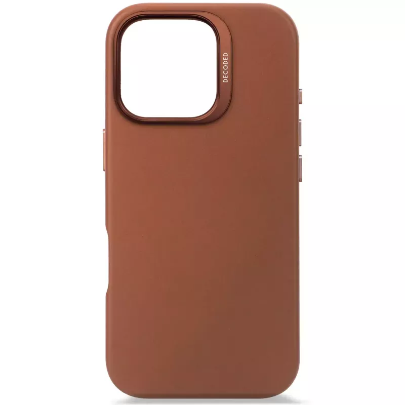 Dekodēts ādas vāciņš iPhone 16 Pro 6,3 collas brūns