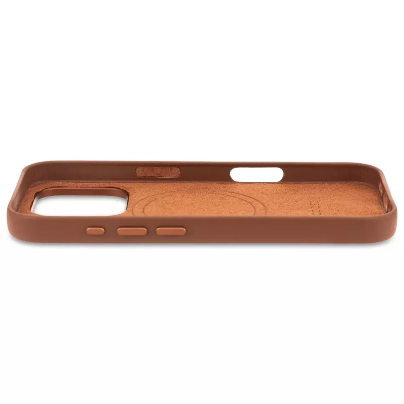 Dekodēts ādas vāciņš iPhone 16 Pro 6,3 collas brūns