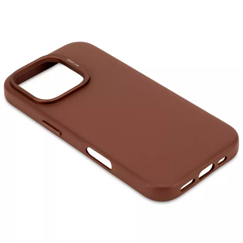 Dekodēts ādas vāciņš iPhone 16 Pro 6,3 collas brūns