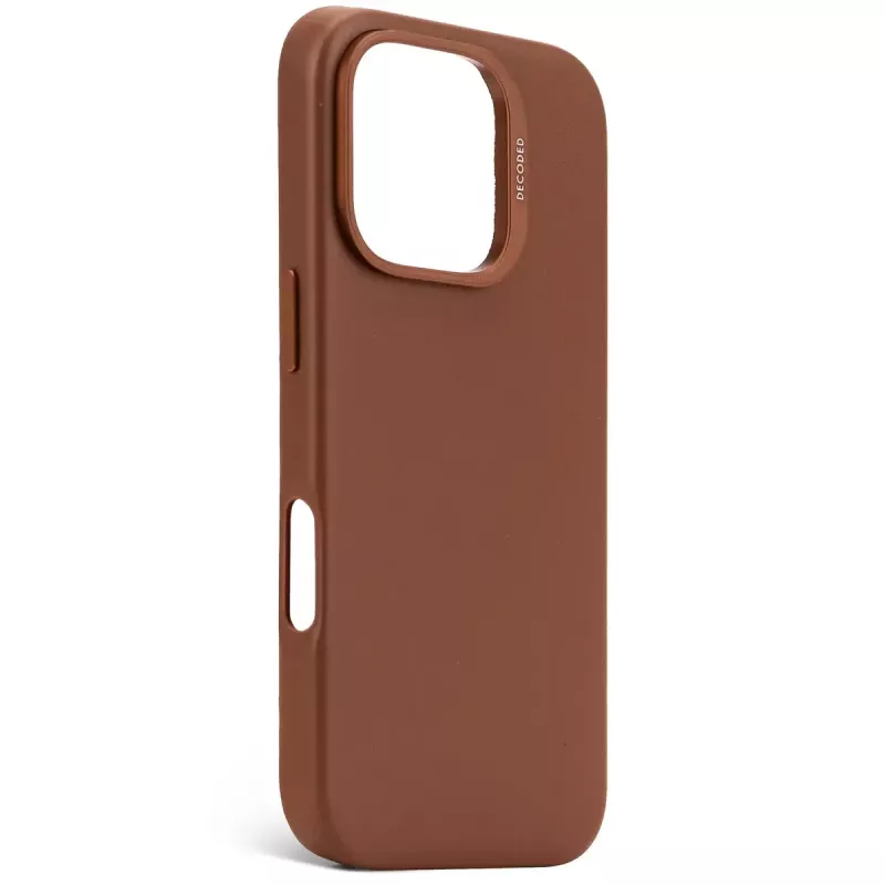 Dekodēts ādas vāciņš iPhone 16 Pro 6,3 collas brūns