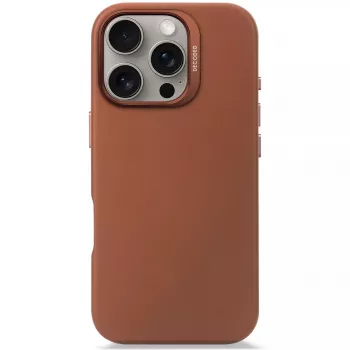 Dekodēts ādas vāciņš iPhone 16 Pro 6,3 collas brūns