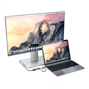 USB grafikas adapteris Satechi ST-TC4KHAM pelēkā krāsā