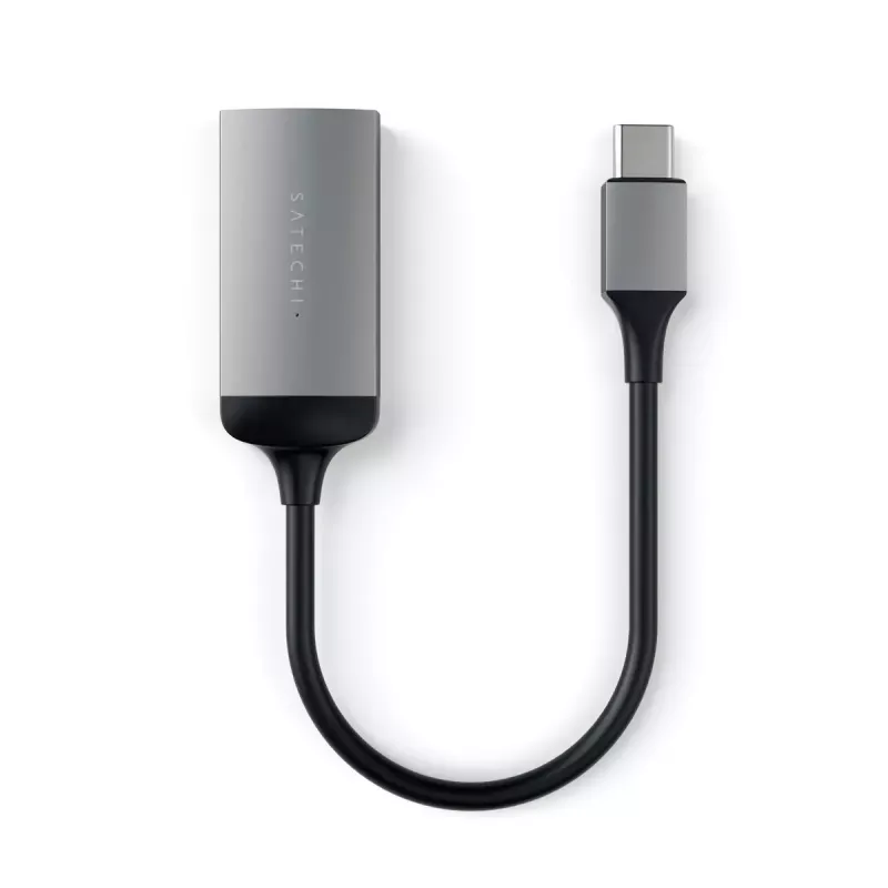 USB grafikas adapteris Satechi ST-TC4KHAM pelēkā krāsā