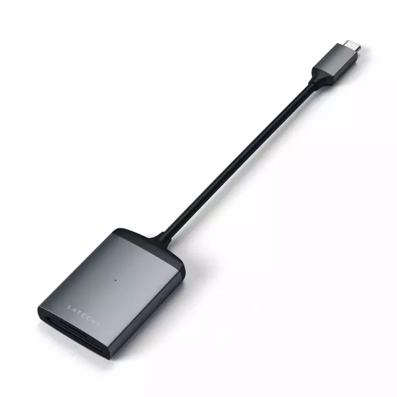 Karšu lasītājs Satechi ST-TCU3CRM USB 2.0 Type-C — SD, MicroSD, pelēks, iekšējs, 312 Mbit/s