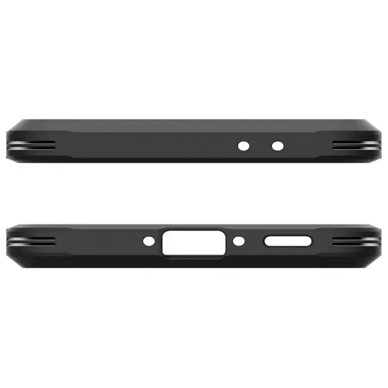 Spigen Tough Armor vāciņš Samsung Galaxy A56 5G — melns, divslāņu aizsargapvalks