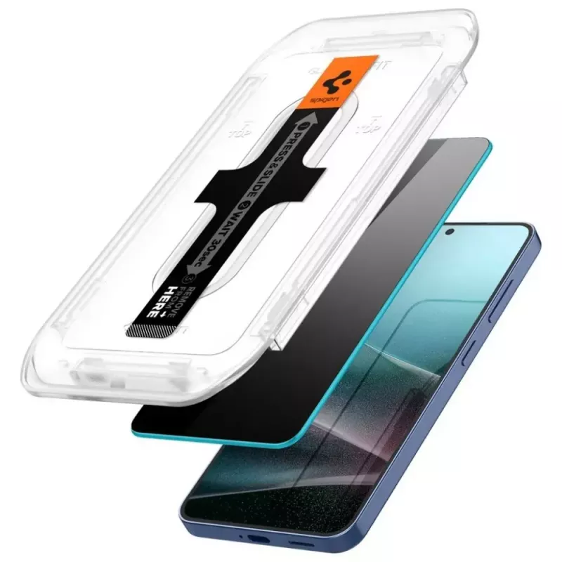 Spigen Glas.TR EZ FIT HD rūdīta privātuma stikla ekrāna aizsargs Samsung Galaxy S24/S25 — 2 gab.