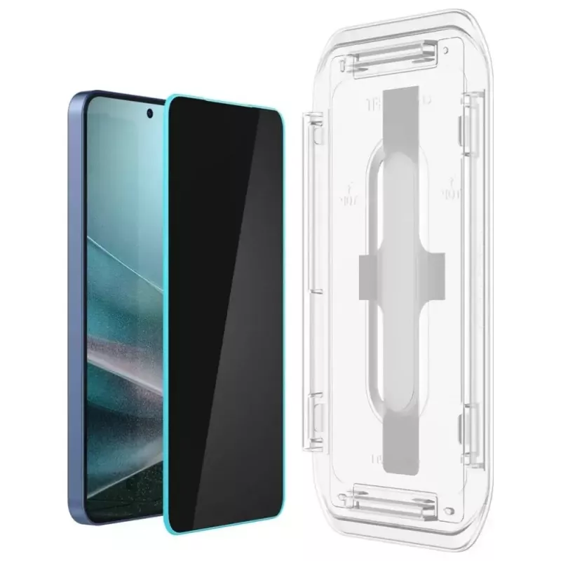 Spigen Glas.TR EZ FIT HD rūdīta privātuma stikla ekrāna aizsargs Samsung Galaxy S24/S25 — 2 gab.