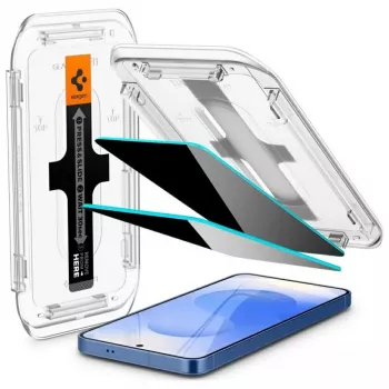 Spigen Glas.TR EZ FIT HD rūdīta privātuma stikla ekrāna aizsargs Samsung Galaxy S24/S25 — 2 gab.