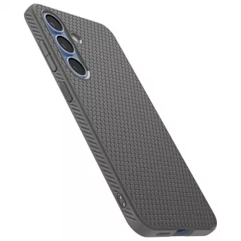 Aizsargājošs tālruņa maciņš Spigen Liquid Air Galaxy S25 — Marble pelēka, plāns, triecienus absorbējošs