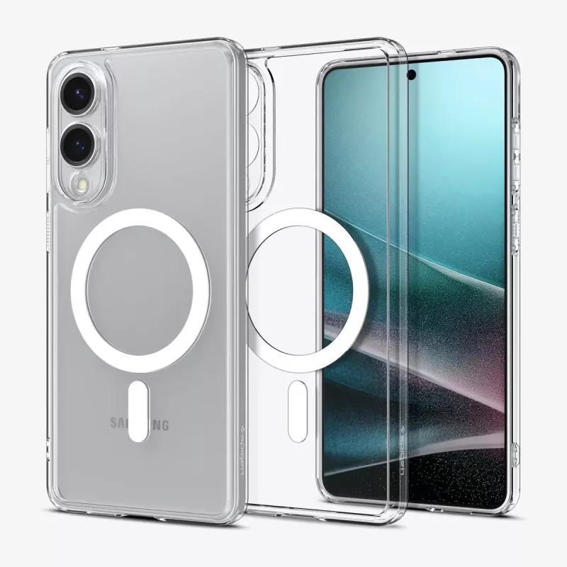 Cover Spigen Galaxy S25 Edge Clear balta Transparent 6.7 inch