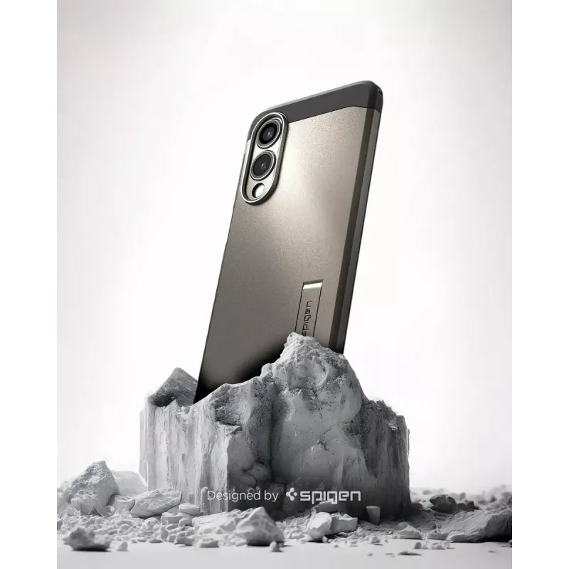Vāciņš Spigen Galaxy S25 Edge Tough Armor AI MagFit Gunmetal