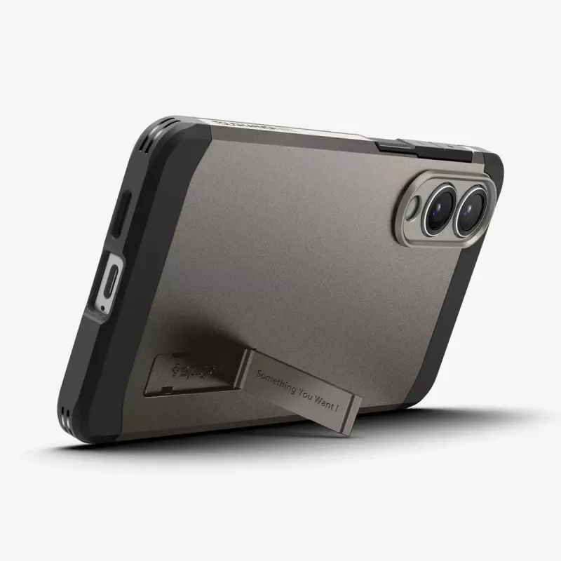 Vāciņš Spigen Galaxy S25 Edge Tough Armor AI MagFit Gunmetal