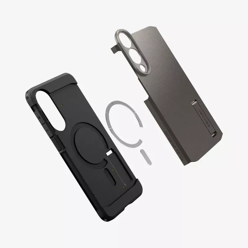 Vāciņš Spigen Galaxy S25 Edge Tough Armor AI MagFit Gunmetal