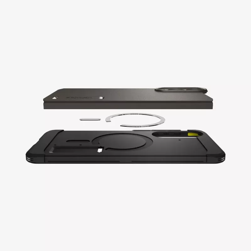 Vāciņš Spigen Galaxy S25 Edge Tough Armor AI MagFit Gunmetal