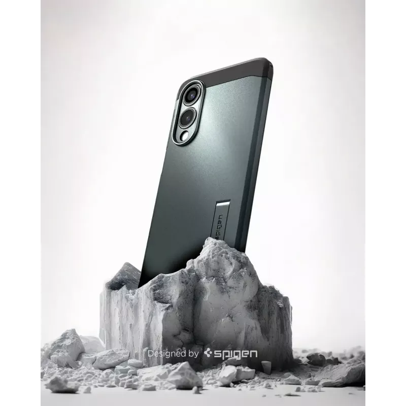 Vāciņš Spigen Galaxy S25 Edge Tough Armor AI Abyss zaļa