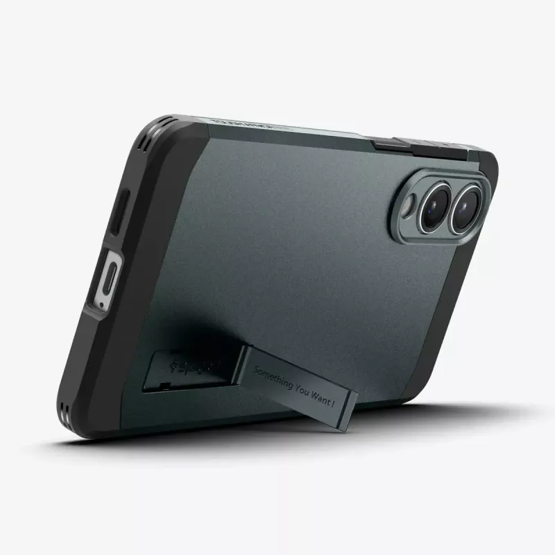 Vāciņš Spigen Galaxy S25 Edge Tough Armor AI Abyss zaļa