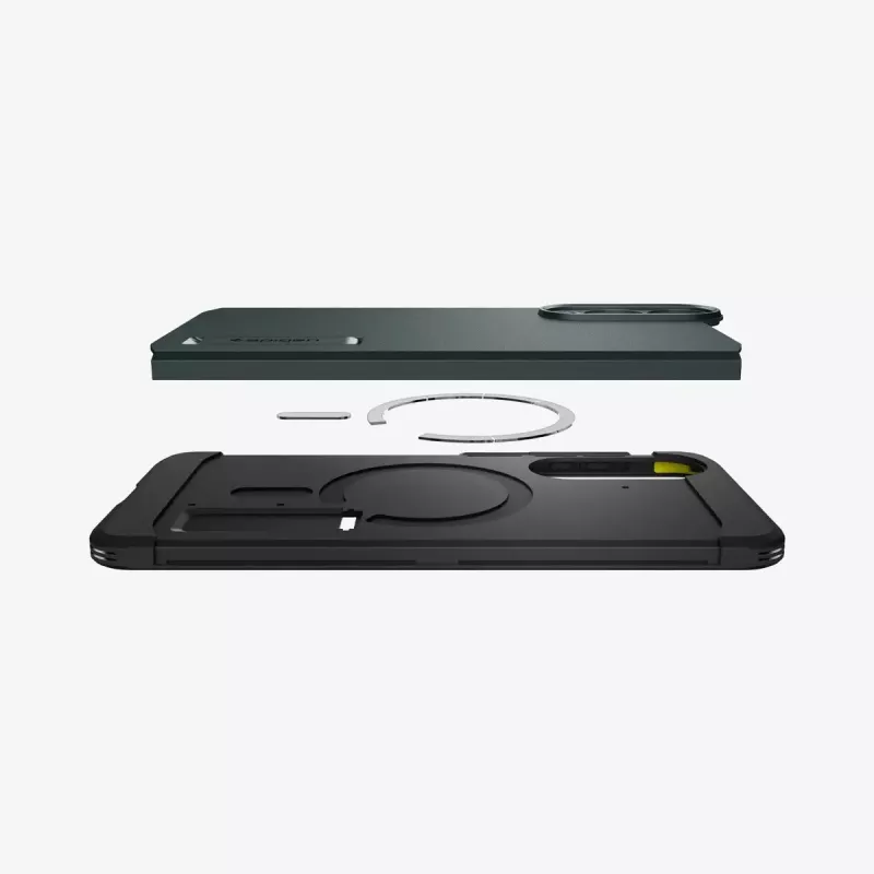 Vāciņš Spigen Galaxy S25 Edge Tough Armor AI Abyss zaļa