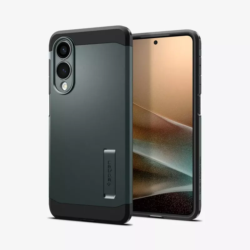 Vāciņš Spigen Galaxy S25 Edge Tough Armor AI Abyss zaļa