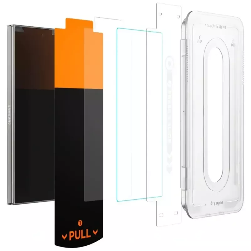 Ekrāna aizsargs Spigen Glas.TR EZ FIT Pro Samsung Galaxy Z Fold 7 — caurspīdīgs, 2 gab.