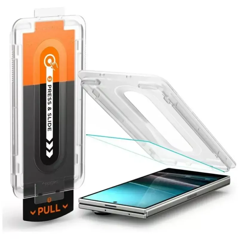 Rūdīta stikla ekrāna aizsargs Spigen Glas.Tr EZ FIT Pro HD Samsung Galaxy Z Fold7 — pret skrāpējumiem, viegla uzstādīšana