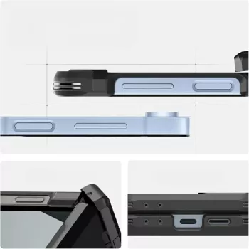Aizsargmaciņš Spigen Tough Armor Pro Mag Galaxy Z Flip 7 FE — melns